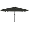 Garden Sun Umbrella Black 395 X 395 X 245 Cm Polyester