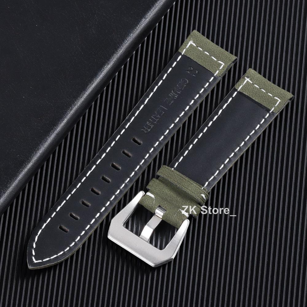 Geniune Retro Calf Cowhide Watchband 18mm 20mm 22mm 24mm Wristband for Samsung Watch Strap for Seiko Universal Replacement Strap