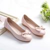 Fashion Slip-on Round Toe Moccasins Ladies Footwear with Bow High Quality Fashion Korean Style Stylish 2025 Summer 39 Women's Flat Shoes
