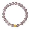 Popular Smoke Purple Lotus Bracelet with Lotus Pod Pendant, Imitation Hetian Jade, Student Style Women's Jewelry.