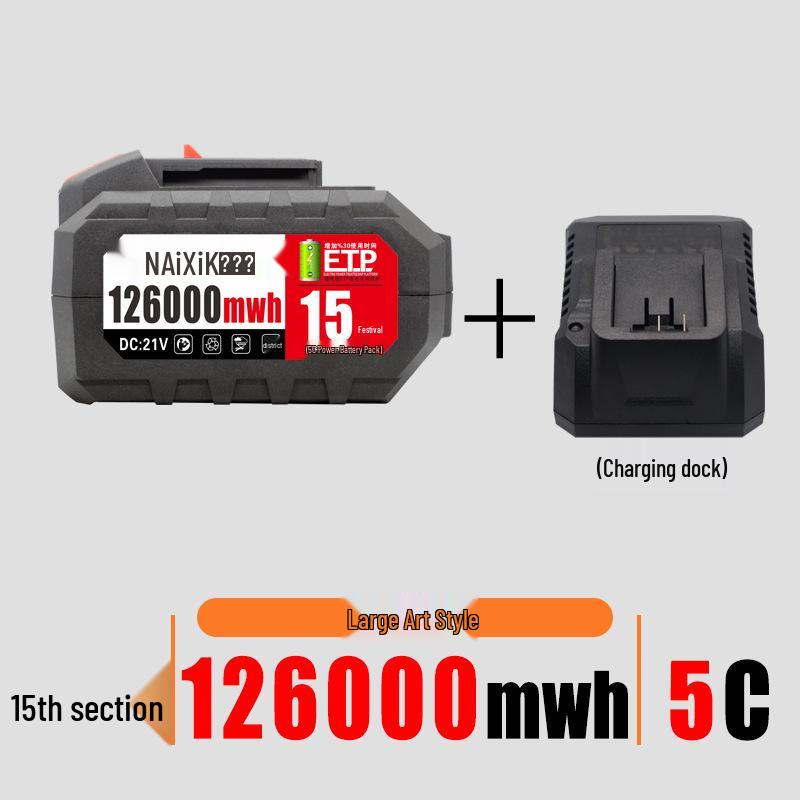 21V Electric Wrench Battery Compatible with Dayi Makita-Style Tools, Angle Grinder, Chainsaw, Lithium Battery