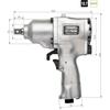 VESSEL (VESSEL) Air Impact Wrench Double Hammer GT-P80W