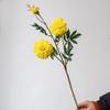 73cm Length Artificial Chrysanthemum Flowers 3 Heads Fake Marigold Bouquet  Home Decoration