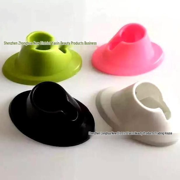 Nail Art Tools: Pink/White Nail Polish Holder & Bottle Base
