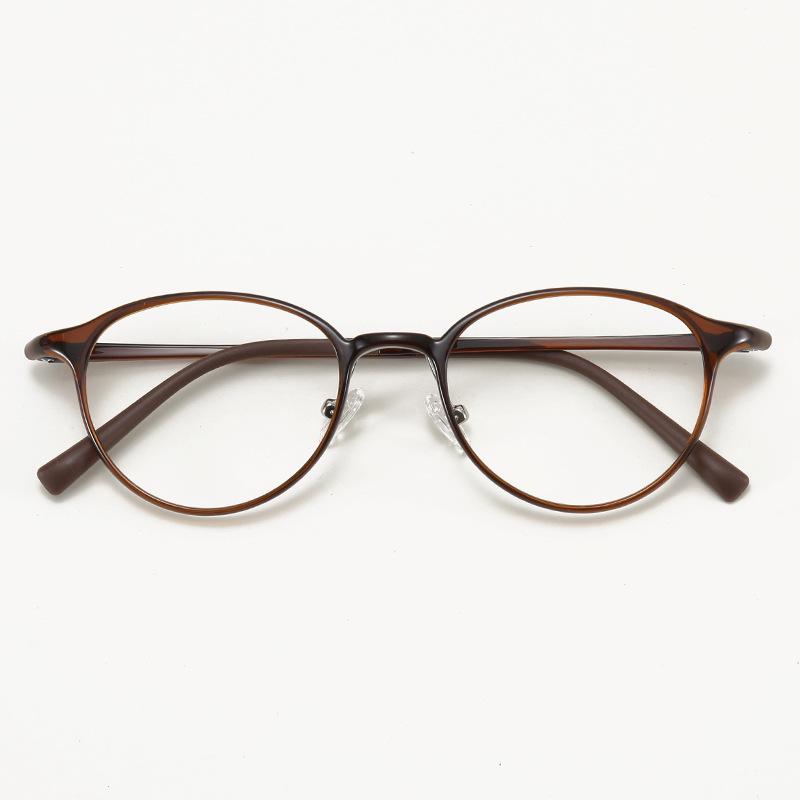 1144 Ultralight Tungsten-Carbon Plastic Myopia Eyeglass Frames for Men & Women - Small Oval Student Optical Glasses