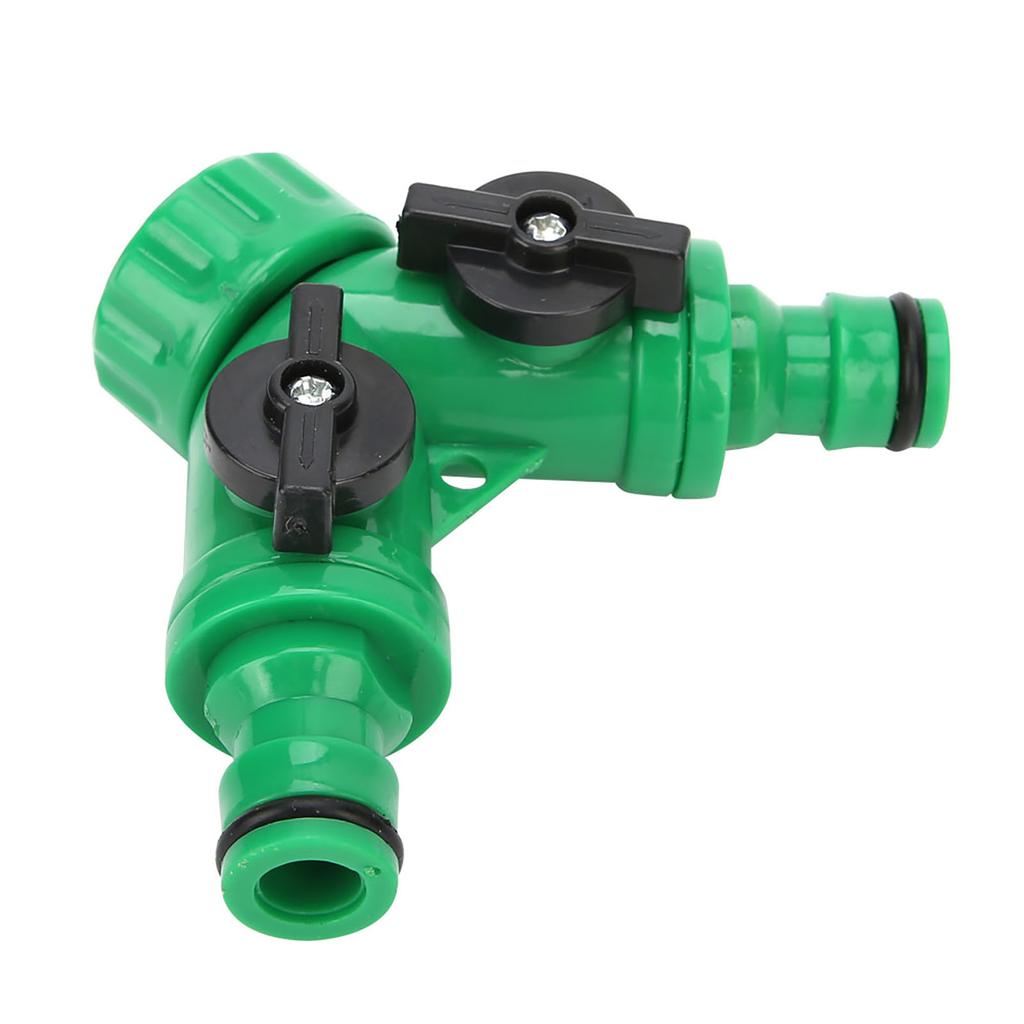 2 Stück G3/4 PNTY DN20 3-Wege Wasserverteiler T-Stück Verbinder Adapter Ventil mit Schaltern Gartengerät