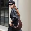Large Capacity Dumpling Bag Versatile Leather Women's Bag New Messenger Shoulder Bag Commuter Croissant Bag