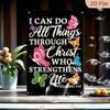 Christian Metal Wall Art Butterfly 12x8 inch Home Gift