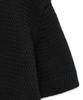 NOIRER Oversized Heavy Polo Half Knit (Black)