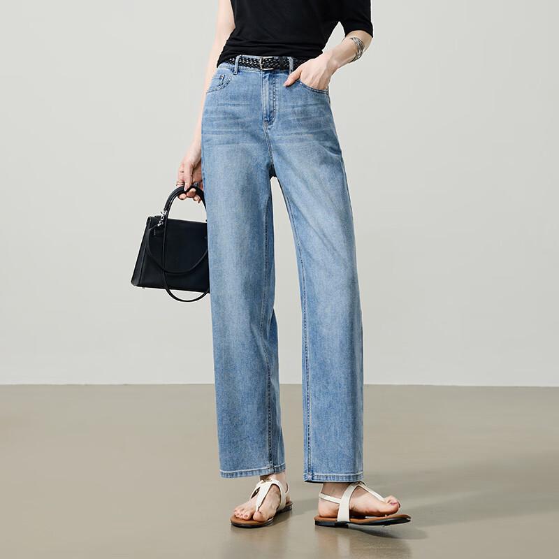 ESE-Y Women s Cropped Straight-Leg Denim Jeans 28