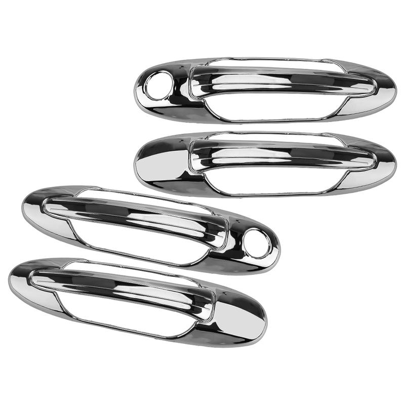 1 Set Chrome Exterior Door Handle Cover Trim ABS Fit for Toyota Sequoia Tundra Lexus LX470 2005 2006 2007
