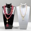 Transparenter Acryl-Porträt-Modell Schmuck-Display-Ständer Halsketten-Anhänger Ohrring-Halter Regal für dekorativen Schmuck-Organizer