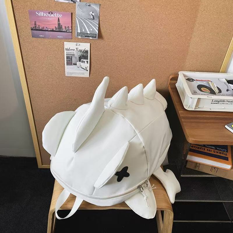 Kreativer Cartoon-Männer- und Frauen-Haifisch-Rucksack Persönlichkeit Lustiger Trend-Rucksack Große Kapazität Lässige Schultasche