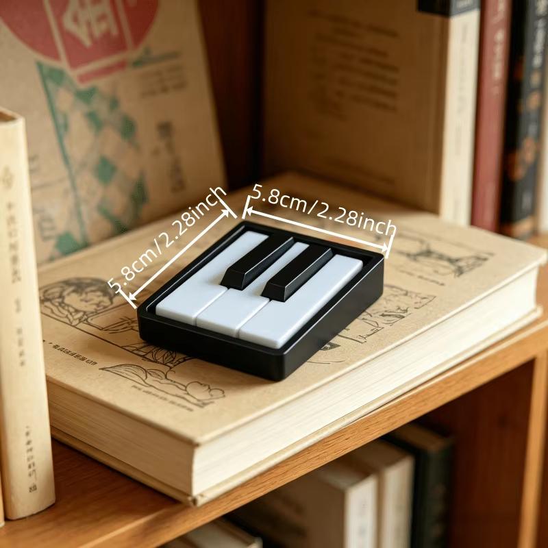 3D-gedruckter Klaviertastatur-Klicker Fidget-Spielzeug Klickbares Anti-Angst-Stressabbau Sensorisches Spielzeug Schlüsselanhänger Schreibtischdekoration Für Geschenke