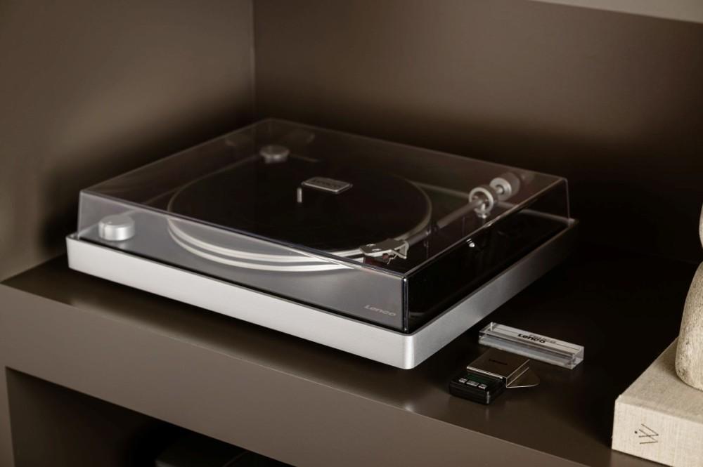 LENCO L-455BK - gramofon z aluminiową obudową i wkładką 2M RED, Lenco