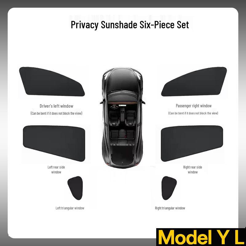 Tesla Model Y Camping Sunshade: New Opaque Privacy Window Curtain