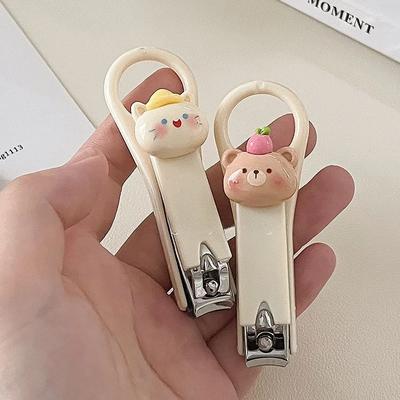 Nuevo cortaúñas con bonitos dibujos de animales, cortaúñas para niños, tijeras para uñas, cortauñas de belleza, accesorios para el cuidado del bebé