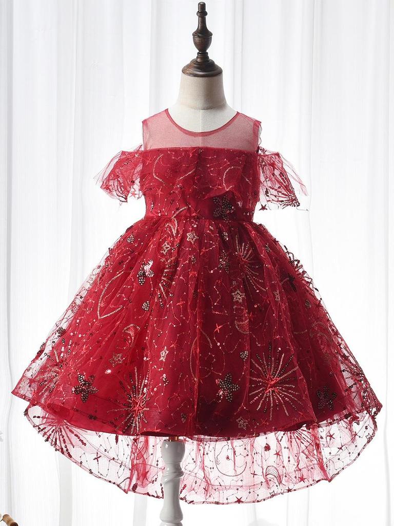 Girls' Wedding & Evening Gown: Princess Birthday Dress & Dance Costume for Children