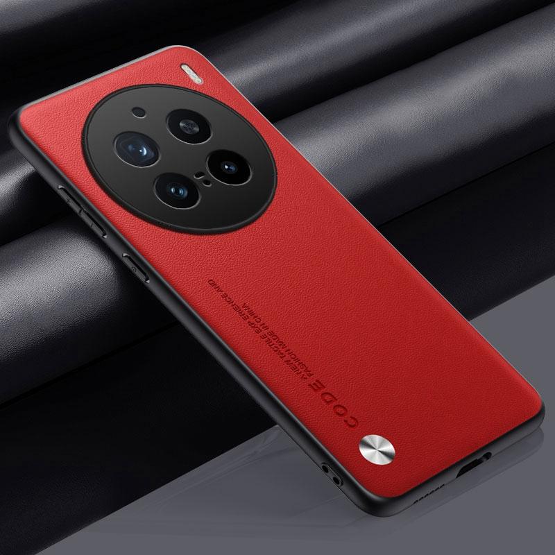 Luxury PU Leather Case For Vivo X200 Pro Back Cover Matte Silicone Shockproof Full Protection Phone Case For Vivo X200Pro 5G