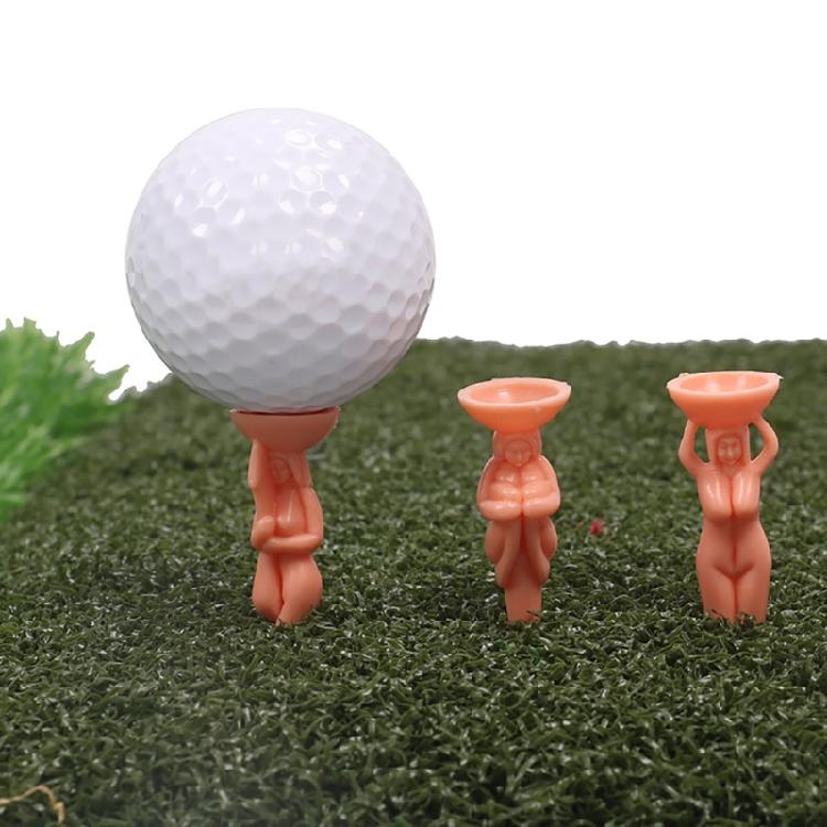 10 Stück Lustige Nackte Dame Golf Tees Kunststoff Golfbälle Halter Ständer Übung Training Golf Tees Bälle Nägel Einfach zu Bedienen
