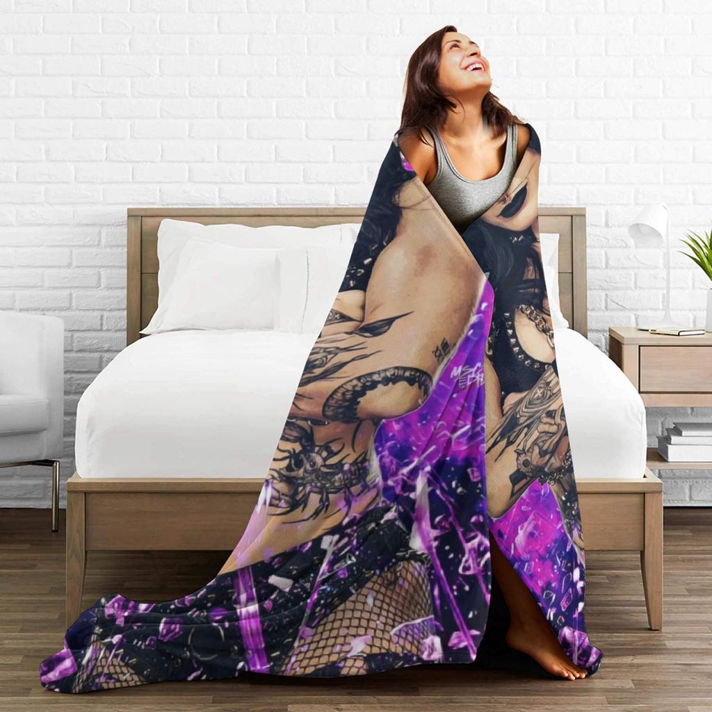 Rhea Ripley Wrestler Plüschdecke Kind Flanell Bettwäsche Überwürfe Für Schlafzimmer Super Weich Maßgeschneiderte Qualität Tagesdecke Geschenkidee