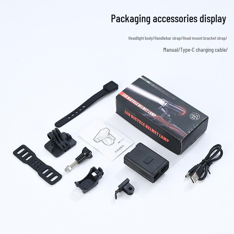 

Aluminum Alloy Multi-Functional Bike Light: Front, Helmet, and Taillight for Mountain & Road Cycling