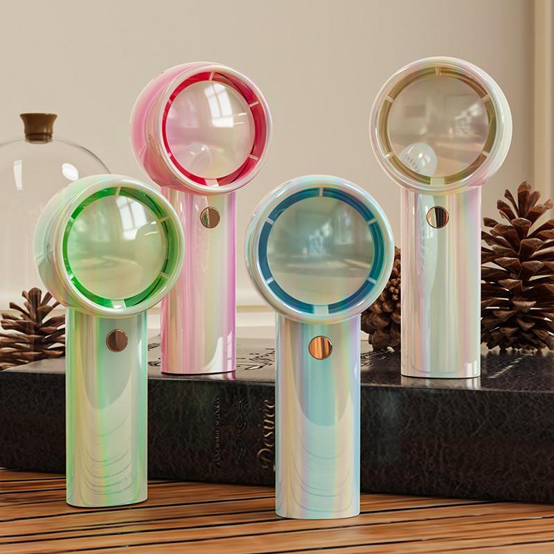Handheld Mini Turbo Fan With Usb Rechargeable Battery For Outdoor Travel And Personal Use