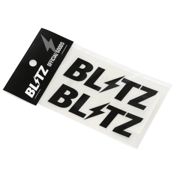 BLITZ Logo Sticker W100mm BLACK 13552 (2 Pieces)