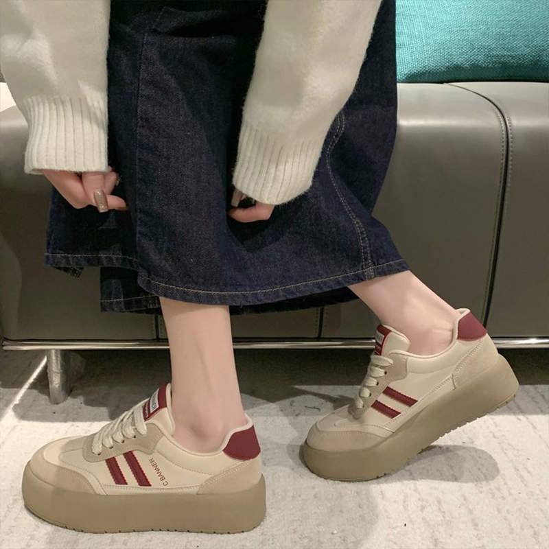 Dexun Shoes Women's Shoes Autumn New Versatile Niche Retro Sports Casual Non-slip Forrest Gump Board Shoes