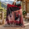 Dandadan Custom Name Flannel Blanket Personalized Soft Warm Plush Throw Blanket Customized Gift for Family Friends