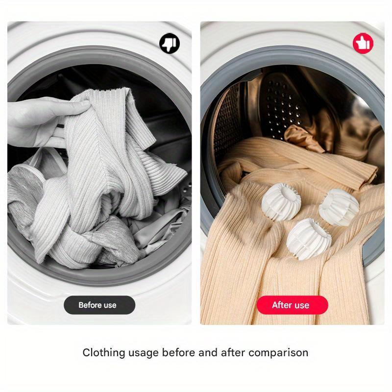 Set of 2 Reusable Laundry Balls - Removes Hair, Softens Clothes, Prevents Tangling, No Electricity Needed.