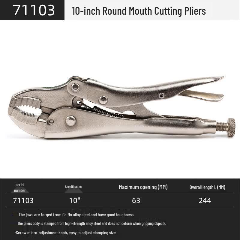 Shangqi Shida 10-inch C-Clamp Vise Grip Pliers