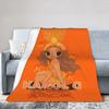 Karol G Tropicoqueta Album Blanket Coral Fleece Plush Printed   Multifunction Warm Throw Blankets for Bedding Car Quilt