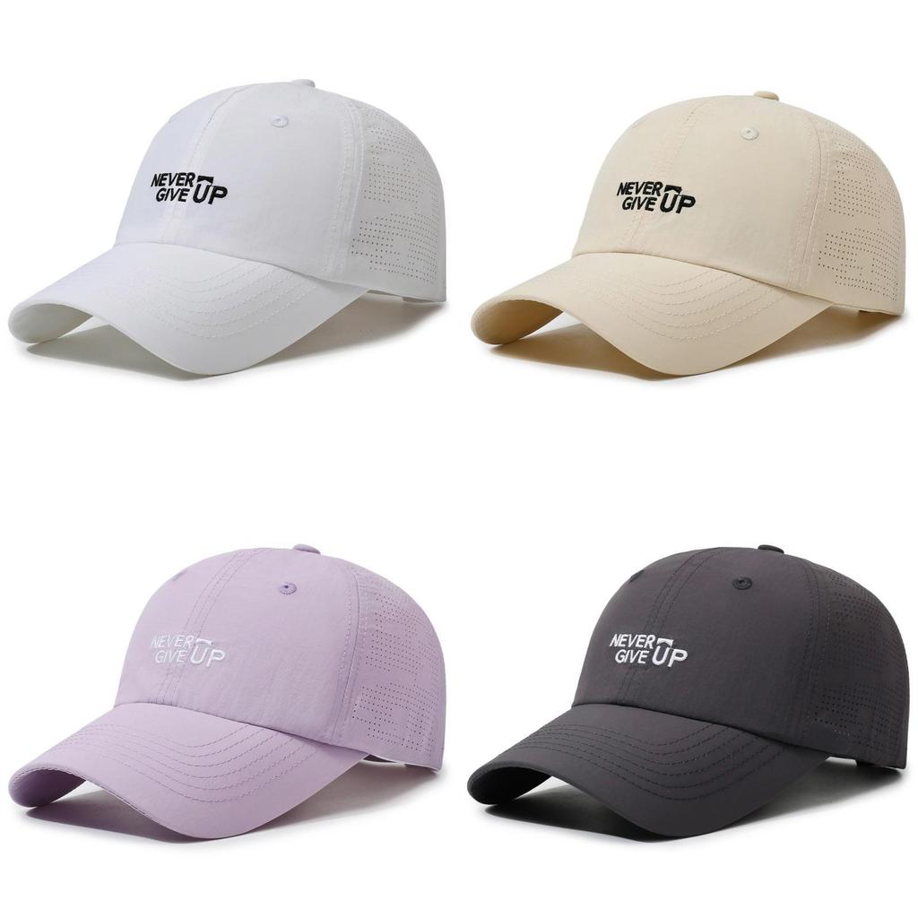 Quick Dry Baseball Cap With Embroidered Letter Design For Summer Outdoor Men