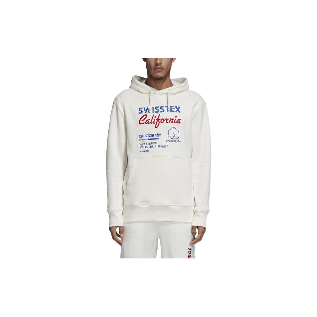 Мужская толстовка с капюшоном Adidas Originals Kaval с вышивкой Белая DH4946 S