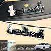 Geely Xingyuan Black Warrior Car Logo Letter Stickers Set for Interior Decoration