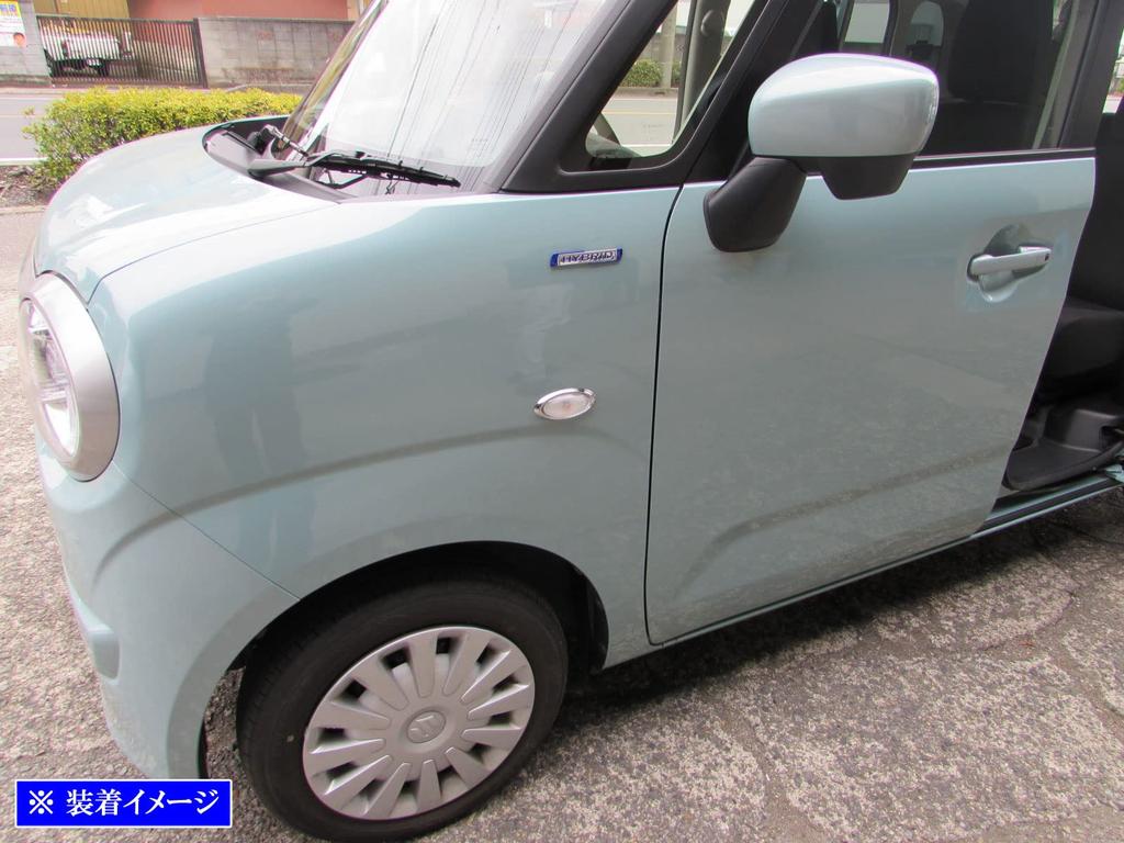 BRIGHTZ Wagon R Smile MX81S MX91S Chrome Side Marker Rings Type B MX 81S MX 91S 81 91 [SID-RIN-050]