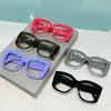 Oversized Square Eyeglasses Frames  New In Vintage Non-prescription Women Eyewear Trendy Fashion Designer Spectacles