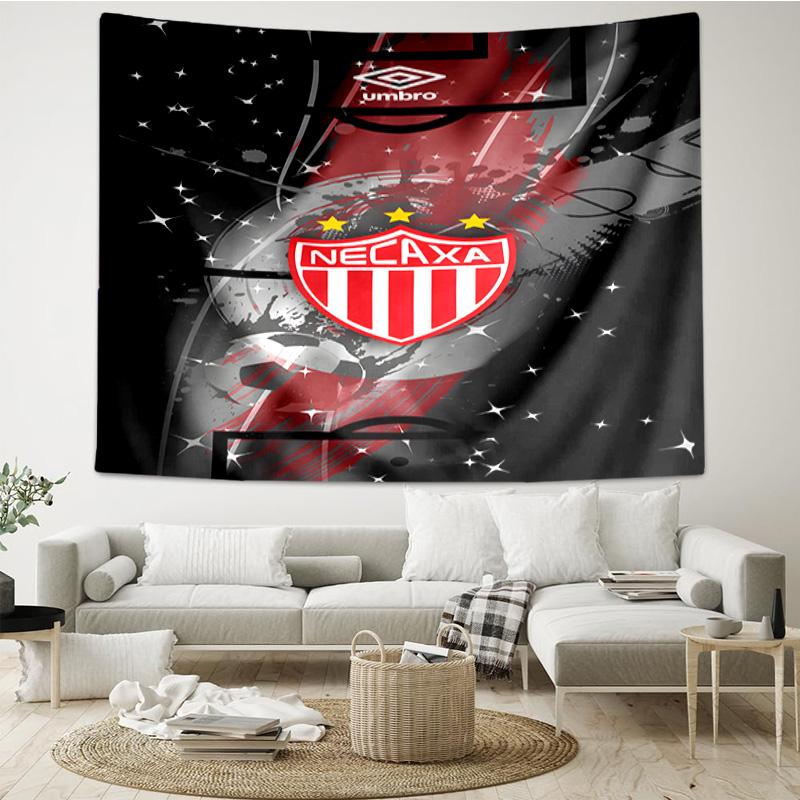 1PC Football Crest Heartbeat Printed Tapestry Room Decoration Wall Hanging for Living Room Bedroom, dormitory, Birthday and Christmas gifts