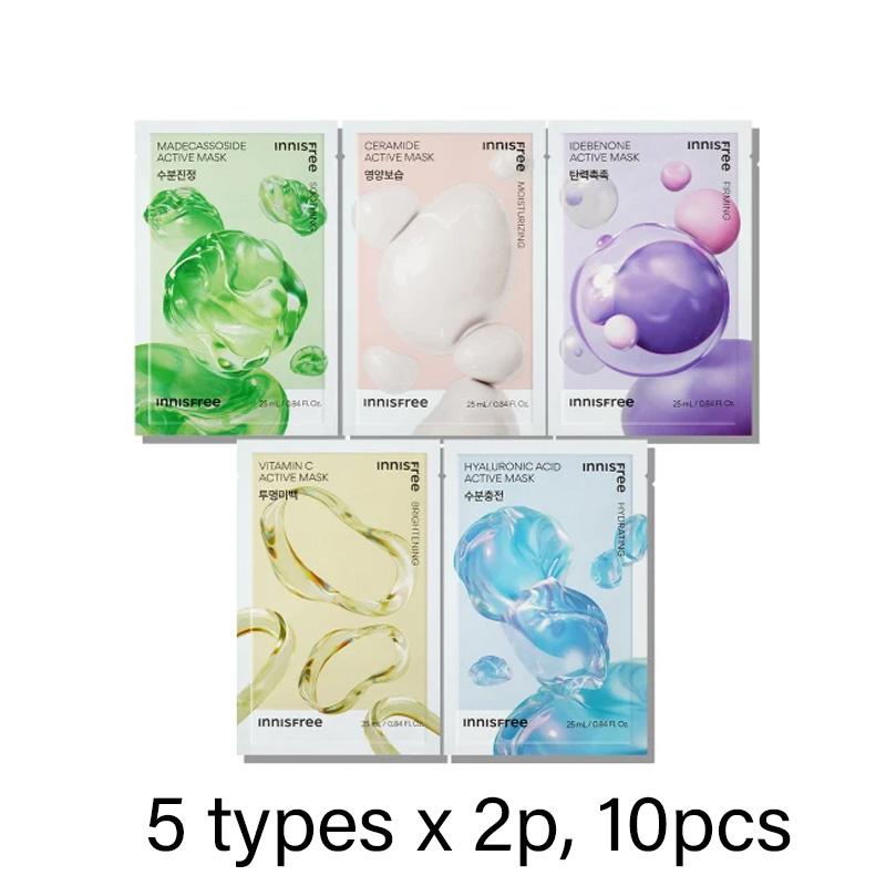 Innisfree Aktive Maske – Verbessern Sie die Haut sofort zu Hause, 5 Typen (6 Optionen)