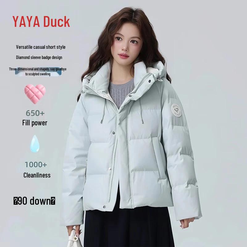 YAYA Women s Hooded Short Puffer Down Jacket XL (170cm)