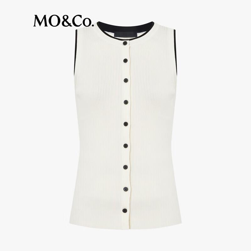 MO&Co. Tencel Blend Slim Fit Knit Vest