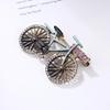 Brooch, High-End Brooch Buckle, Vintage Blue Bicycle Brooch Pin, Stylish And Versatile