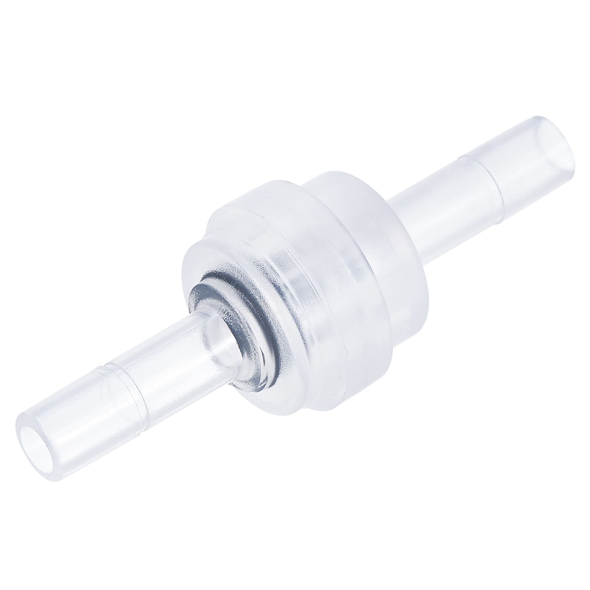 uxcell Check Valve, One-Way Inline Hose Connector for Tank Pump, PE Plastic, 0.2