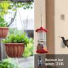 10 Stück wetterfeste eiserne Hängekette für Vogelfutterhäuschen Blumentöpfe Metallkette inklusive S-Haken Clips