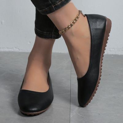 Shoes for Women 2024 New Shallow Women's Flats Classics Office Flats Women Round Toe Slip On Soft Bottom Plus Size Female Shoes