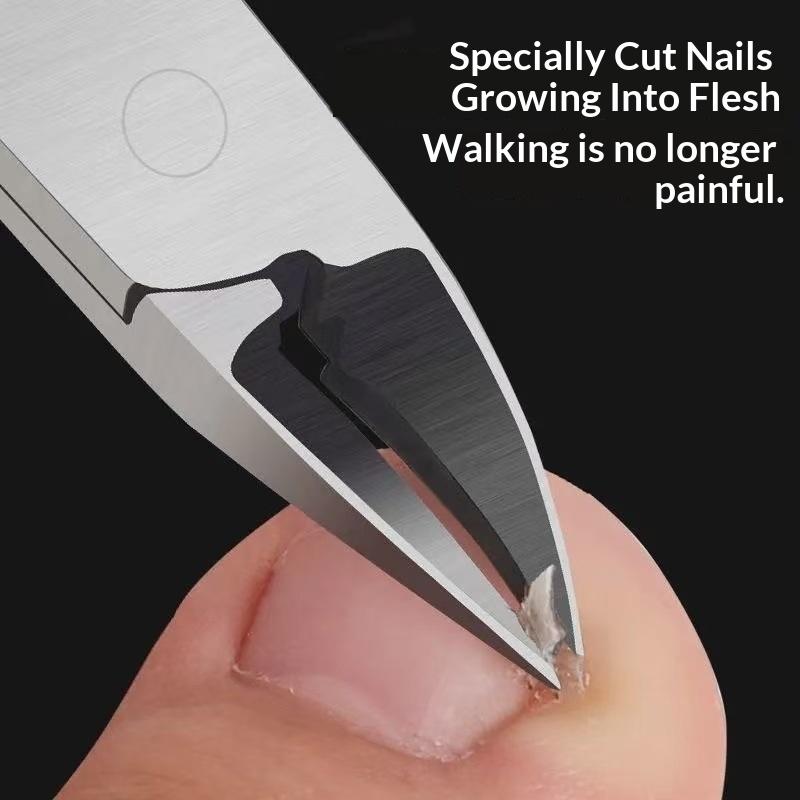 Professional Grade Concave Stainless Steel Nail Clippers For Thick Nails And Ingrown Toenails Sharp Curved Blade For Easy Trim