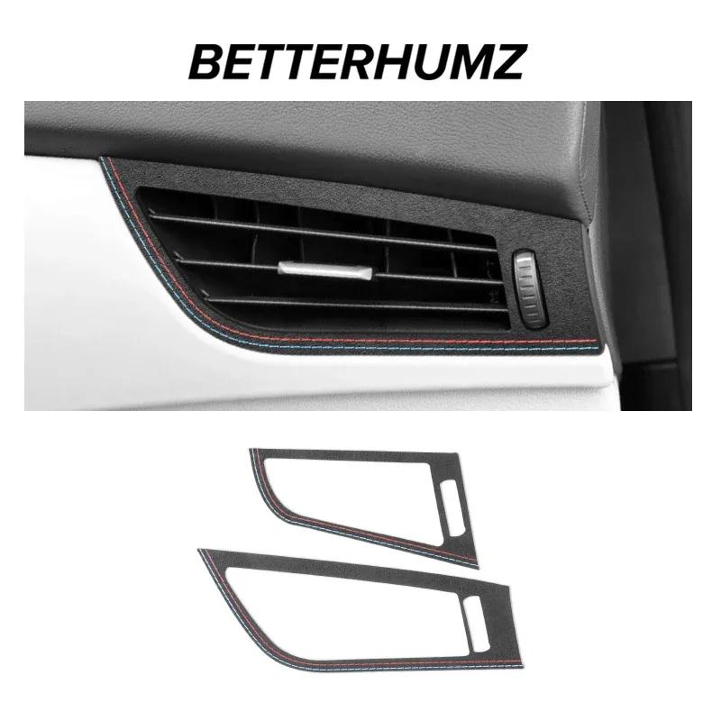 For BMW Z4 E89 2009-2016 Made of Alcantara Dashboard Side Air Vent Outlet Trim Frame Sticker Car Interior Tuning Accessories