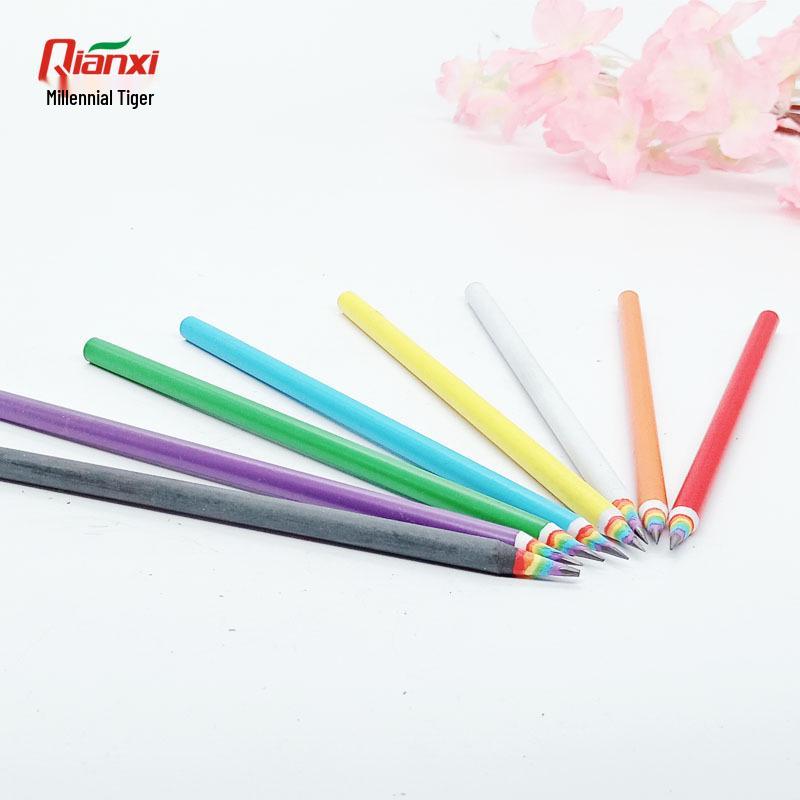 Rainbow Paper Pencil Set for Kids 4+ - Colored Pencils for Drawing, Painting, and Doodling