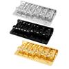 Bass Bridge Zinc Alloy Fixed Type 6 String Electric Bass Bridge Replacement for Practice
